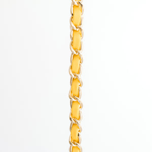 Chain Mail Strap in Yellow