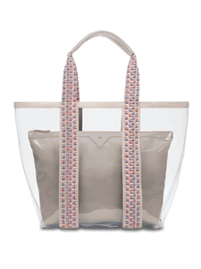 Transparent Handbag With Square Handles