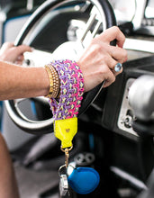Load image into Gallery viewer, Kelly Wynne - Keep on Cruisin Keychain in Neon Yellow