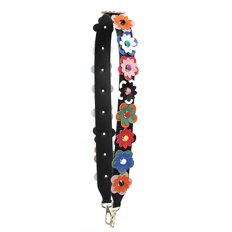 Flower Strap in Multi Black (Wholesale)